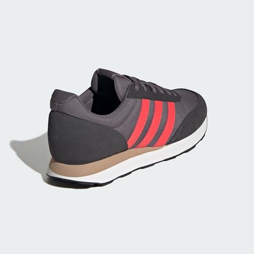 adidas Herren Run 60s 3.0 Leather Shoes, Grey strata/semi Lucid red/Carbon, 44 EU – Ansicht 6