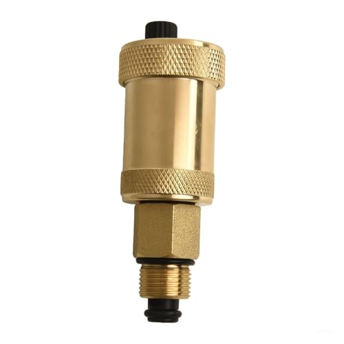 Image of Automatic Air Vent Valve for Central Heating Systems - High Grade Brass Quick Air Relief Valve with Shut-Off - 110°C 10 Bar - Radiator Bleeder Valve for Noise Reduction(ZH-G3/8 * 3/8)