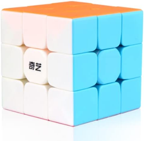 QY Toys Warrior W Speed Cube 3x3- Stickerless Magic Cube 3x3x3 Puzzles Toys (56mm), The Most Educational Toy to Effectively Improve Your Child's Concentration, responsiveness and Memory…