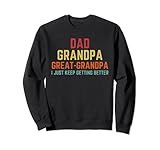 Fathers Day Gift from Grandkids Dad Grandpa Great Grandpa Sweatshirt