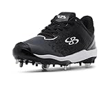 Boombah Viper Women's Metal Cleat - Fragment Pitching Toe Charcoal/Black/White/Black - Size 8