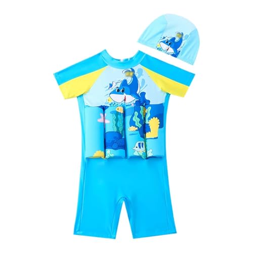 Traje de baño para niños y niñas con ayuda de natación, traje de baño UV, traje de baño de una sola pieza, traje de boya, traje de baño para deportes acuáticos, entrenamiento de natación, verano