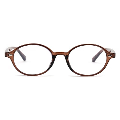 FEISEDY Vintage Oval Blue Light Glasses for Women Men Stylish