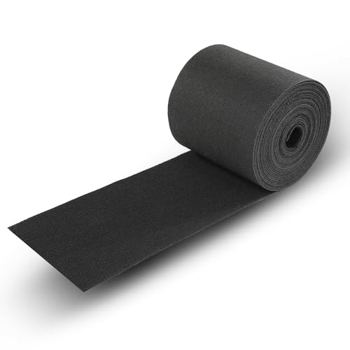 G-PLUS 12" x 50ft Boat Trailer Bunk Carpet, Outdoor Ribbed Marine Bunk Carpet Fit for Boat Trailer Runners Black