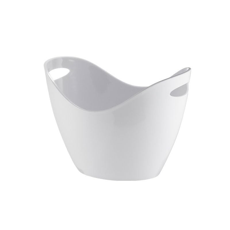 Cubo de hielo para barra acrílico blanco grande estilo cubeta champán