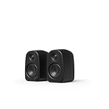 Kanto UKI 100 W Active Desktop Computer Speakers with Bluetooth and USB-C | Intelligent Sub Integration | Headphone Out | Pair | Onyx