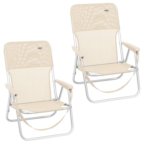 MONTY Set de 2 Sillas Fijas en Aluminio