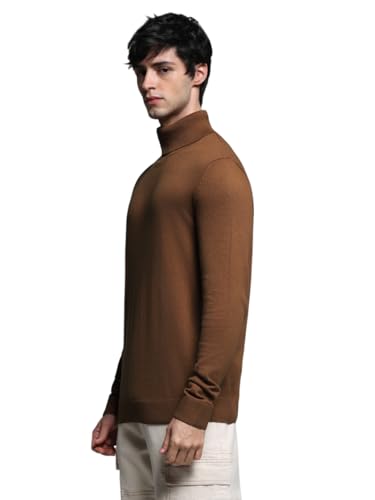 Image of JACK & JONES Men's Cotton Blend Casual High Neck Sweater