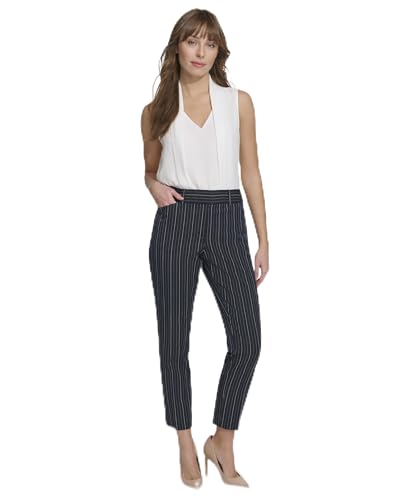 Pantalon de costume Tommy Hilfiger slim galbant à fines rayures