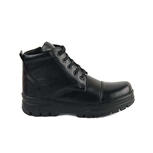 Image of XHUGOY COMBAT POLICE DMS WARDI BOOT IN BLACK|TAN
