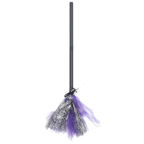 Balai de sorcière d'Halloween en plastique et accessoires de déguisement