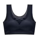 MOONBADI Dirndl Damen Schwarz Damen Starker Halt Sports BH Große Brüste ohne Bügel für Große Größen Sport BH große brüste 115B