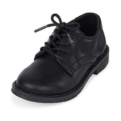 The Children's Place Toddler Boys Dress Shoes Black 8 Cover