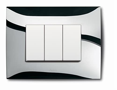 Abb Placca 3 Moduli Cromo Lucido 2Csk0315Ch