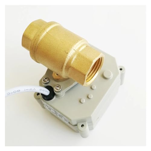 Válvula eléctrica de engranajes metálicos, latón de 2 vías, 3/8'' CA/CC 9V-24V CR502 3