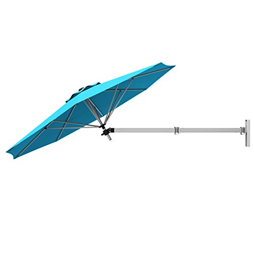 Sombrilla de Pared Ø250 cm Parasol Inclinable Exterior para Balcón