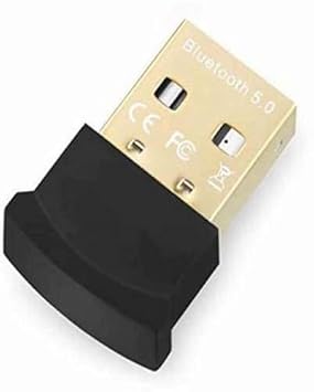 TECHDASH? BT5 Bluetooth 5.0 USB Dongle Adapter, Bluetooth Receiver and Transmitter for Desktop, Laptop, Printer, Headset, Speaker, Compatible with Windows 7/8/8.1/10