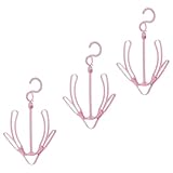 HOOTNEE Estante para Colgar Zapatos 3 Piezas Plástico Resistente Color Aleatorio, Organizador y Tendedero para Secar Zapatillas y Pantuflas, Soporte Ahorra Espacio para