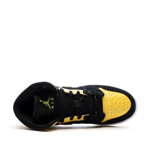 Baskets Nike Air Force 1 junior chaussures mode noir jaune