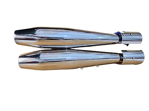 Flare Shot Performance Exhaust Stainless Steel For Royal Enfield Interceptor 650 / GT 650cc Globe Exhaust