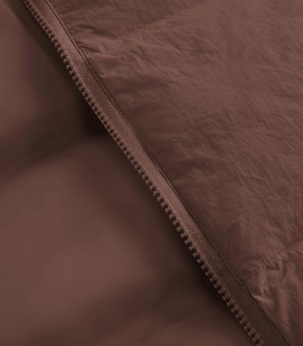 INVACHI Women's Cropped Puffer Vest Lightweight Padded Vest Full Zip Up Stand Collar Tops for Winter and Fall3