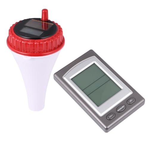 Sosoport Professional Grade Floating Thermometer Cordless Digital for Swimming Pools Fish Tanks and 100ft Range Waterproof No Battery Needed