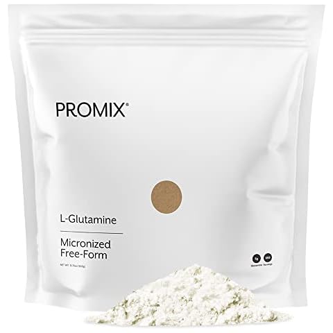 ProMix Nutrition L Glutamine Powder Supplement, Pure micronized Free Form l-glutamine - Muscle Recovery, Digestive Support, Gut Health - Unflavored, 2lb Cover