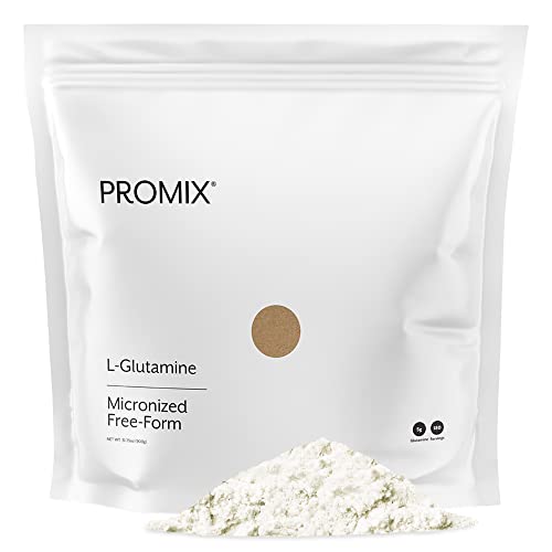Promix Micronized L-Glutamine Powder, Unflavored, 2Lb - Bcaa Glutamine Amino Acid - Body-Building & Workout Supplement For Muscle Recovery, Gut Health, And Digestive Support - Vegan Friendly #TOP9