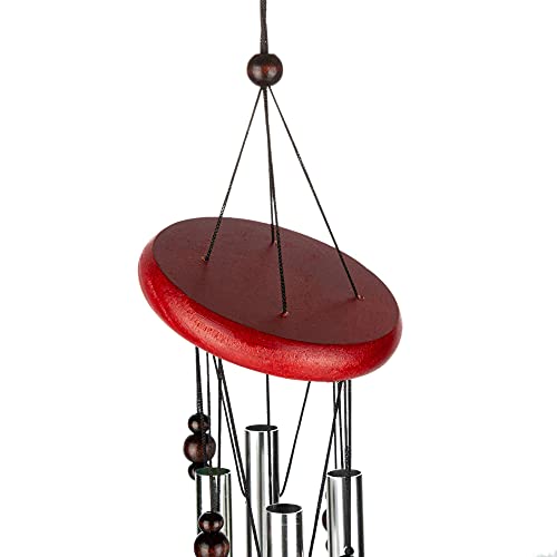 23" Loving Moon Wind Chimes For Outside Deep Tone Wind Chime And Moon-Shaped Memorial Wind Chimes With 4 Metal Tubes For Garden Patio Yard Home Quality Gift Balcony Festival Tree Garden Decoration #TOP7