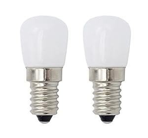 ShuoHui 2-Packs 1.5W E14 SES Mini-LED-Birnen-warmes Weiß 2800K 220-240 Volt 15W Halogen-Ersatz Kleine Edison Screw E14 LED-Lampe für Pygmy Kühlschrank/Mikrowelle/Duns...