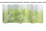 Edler Segeln Home Fashion Leaf, Polyester, grün, 45x120 cm