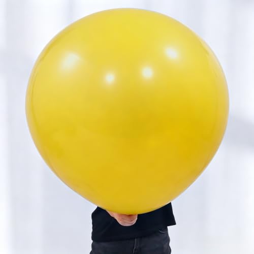 Image of KALOR Yellow Giant 36 Inch 9pcs Large Latex Balloons
