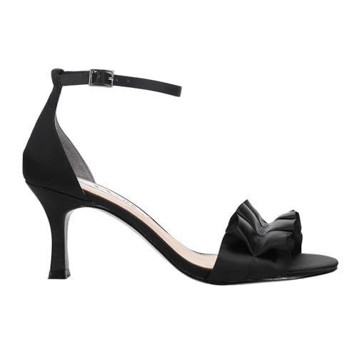 NINA Womens Lisa Ankle Strap Evening Dress Sandals Low Heel 1-2