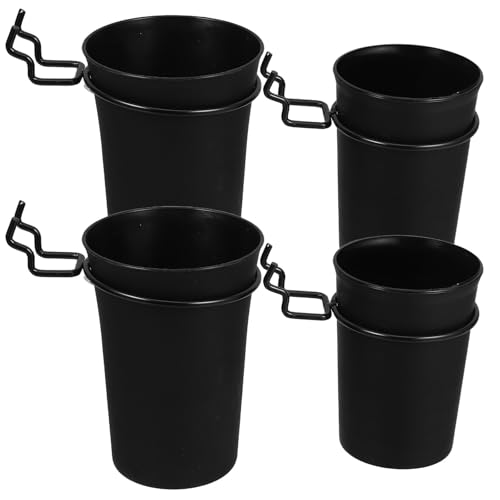 Genérico Organizador de Tornillos para Tablero Perforado 4 Piezas, Cajas Portaherramientas de Plástico y Acero, 2 Cajas Grandes y 2 Pequeñas, Almacenamiento Práctico para Taller y Garaje