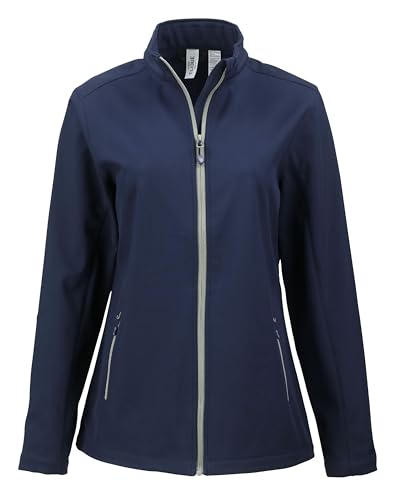 Veste softshell femme extensible et éco-responsable avec zip intégral