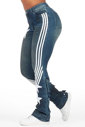 Women's Jaziya Stacked Flare Jean3
