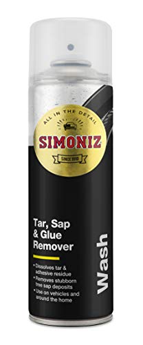 Simoniz Tar Sap & Glue Remover Powerful & Fast-Acting Car Cleaner Essential Car-Cleaning Products To Remove Stubborn Sticky Deposits Effortless Cleaning Sap Remover Safe For All Paintwork 300ml