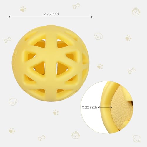 Image of Dog Toy Puzzle Ball, Interactive Dog Ball Cover - Expands Toy Size for Extended Play. Made of Durable Natural Rubber for Tough Chewers