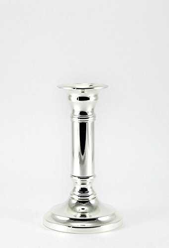 Kerzenleuchter 15 19 23 cm Kandelaber Kerzenständer Silber Rund Armleuchter Fyler (Klein - Mit Gravur bis 15 Zeichen)