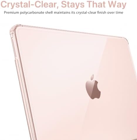 B BELK Blush Clear Case for MacBook Neo 13" A3404 Raised-Edge Slim - 3