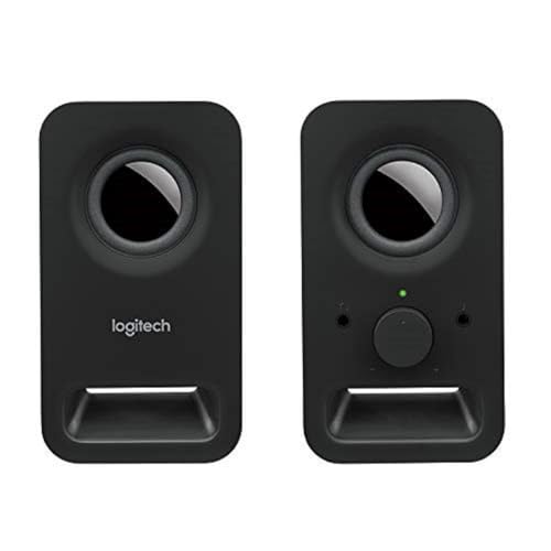 Logitech Z150 PC-Lautsprecher, Stereo Sound, 2 Lautsprecher, 6 Watt Spitzenleistung, 3,5 mm Eingang, Regler am rechten Lautsprecher, Kopfhörerbuchse, EU Stecker, PC/TV/Handy/Tablet - Schwarz – Bild 5