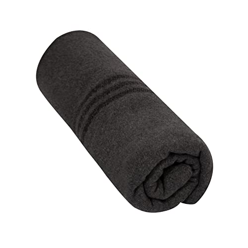 Image of Rothco German Army Bundeswehr Type Blanket, Grey with Black Stripes