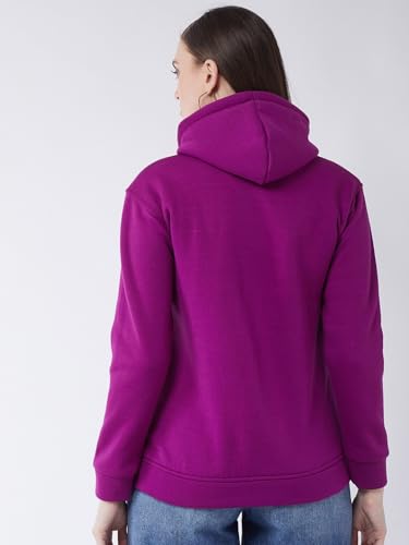 Image of Pivl Casual Solid Full Sleeves Stylish Women Fleece Jacket with Zipper Hoodie II Hooded Neck II Winter Wear