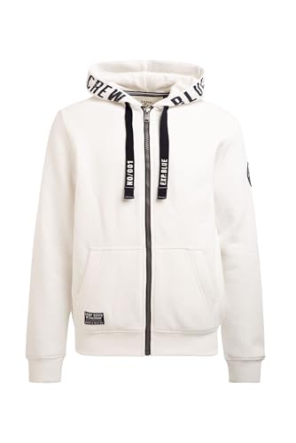 Camp David Herren Sweatjacke mit Kapuzen-Artwork Ivory, XL Camp David Herren Sweatjacke mit Kapuzen-Artwork Ivory, XL