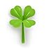 Genuine Fred Lucky Sprout Clover Bookmarks, Set of Four, Green, Thin Flexible Silicone, Fun Gift for Book Lovers, St. Patrick's Day, Teachers, and Gardeners