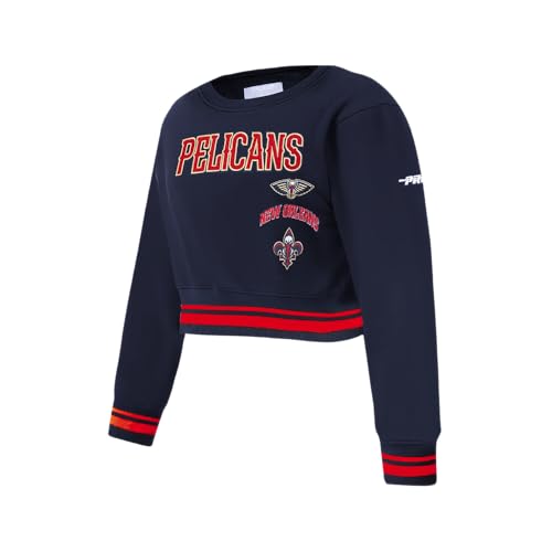 Image of Pro Standard Big Girls NBA Retro Classics Fleece Crewneck Sweatshirt