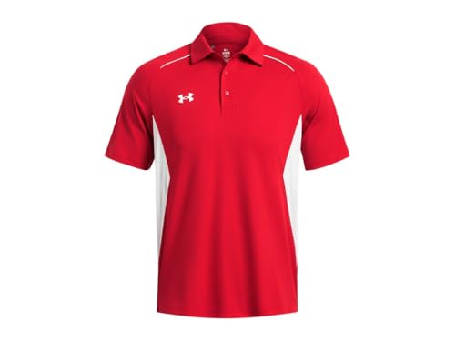 Image of Under Armour Mens Title Polo - Fast Drying SM Red-White