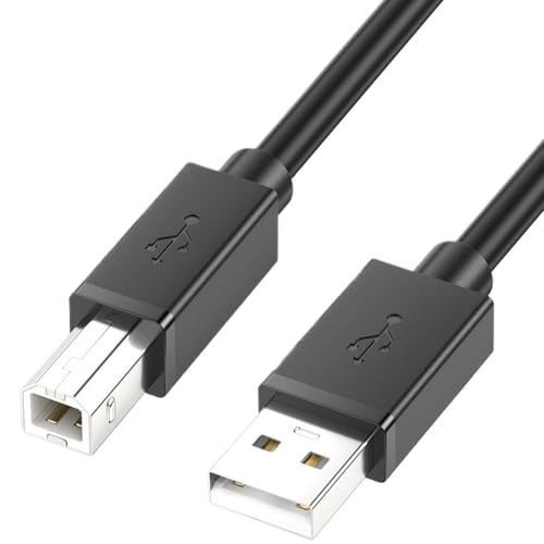 Cable para impresora USB A de alta velocidad 2.1 m compatible con ordenadores y teclados