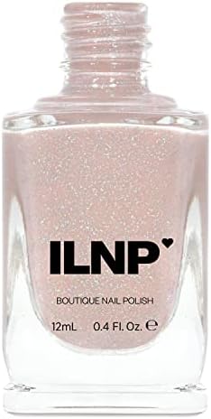 ILNP Birthday Suit - Cashmere Pink Holographic Nail Polish, Neutral Nude, Chip Resistant Manicure, Non-Toxic, Vegan, Cruelty Free, 12ml