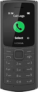 Nokia 110, 1.8 Inch S30+ Feature Phone with 4G VoLTE Connectivity, Up to 32GB External Memory, 1020mAh Removable Battery, Camera, FM Radio (Wired and Wireless Dual Mode) - Black
